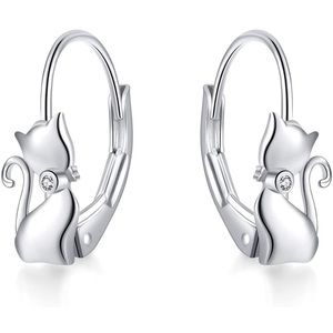 5/$20 NWOT Cat pierced earrings in box